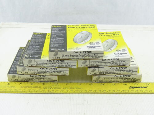 Reiker 77700 5/8  Shallow Fan Fixture Box Lot Of 7 Aal