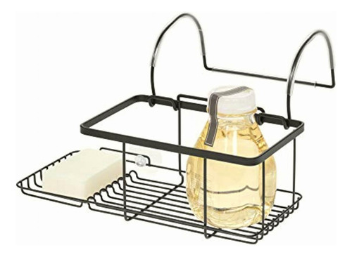 Idesign Everett Metal Over The Side Bathtub Caddy Basket For