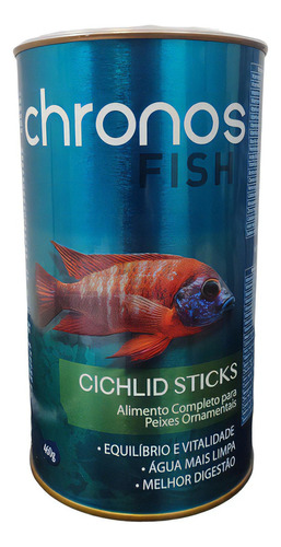 Ração Chronos Fish Cichlid Sticks 460g Peixe Ciclideo