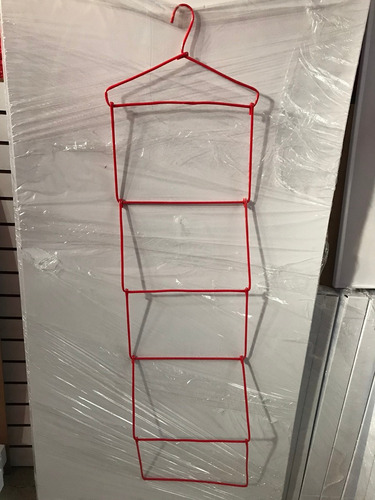 Imagen 3 de 4 de Gancho Blister Cascada Tipo Escalera Pantalon Plegable 5 Pzs