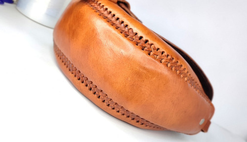 Bolso Dama Mujer De Piel Artesanal 100% Vaqueta Moda Color Marrón Claro