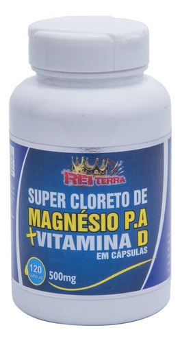 Super Cloreto De Magnesio Pa + Vitamina D 120 Capsulas