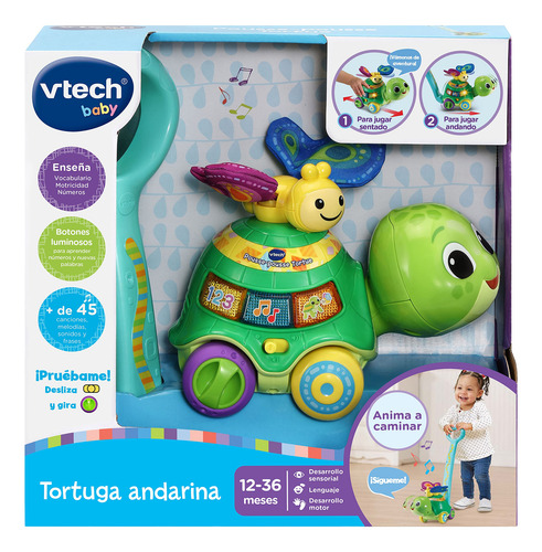 Vtech Tortuga Andarina Juguete Para Bebés 0 A 3 Años