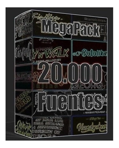 Mega Pack 20000 Las Mejores Tipografias Window