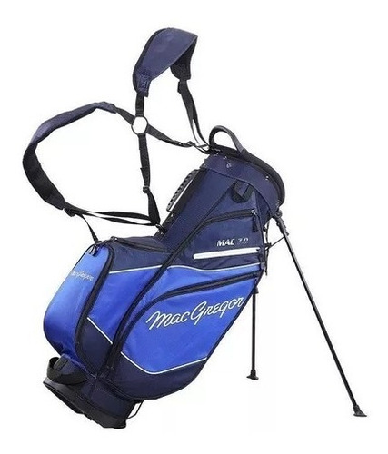 Imagen 1 de 1 de Bolsa Golf Mac Gregor Trípode Doble Correa Full Color Azul/celeste