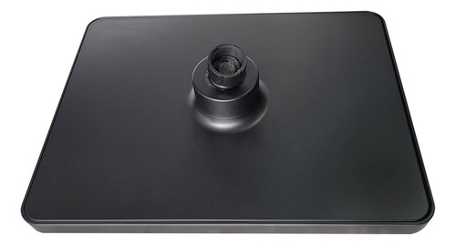 Regadera Ducha Para Baño Rectangular Negro Mate