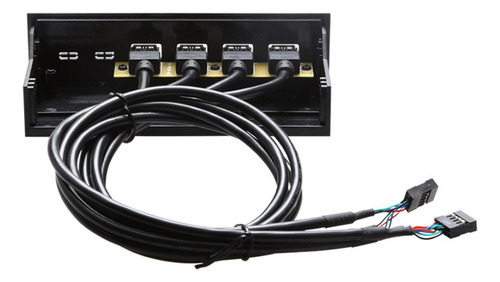 Panel Frontal De 5,25 Hub Plug And Play 4 Puertos Usb 2.0