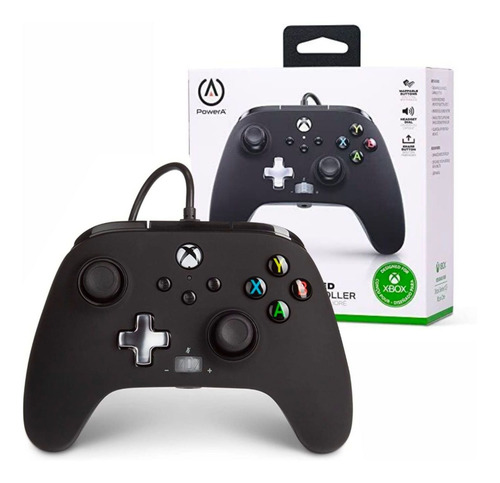 Joystick Control Xbox Powera Cableado Negro