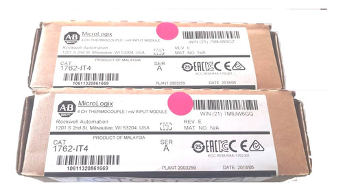 Modulo Para Plc Allen Bradley 4 Entradas Termocupla 1762-it4