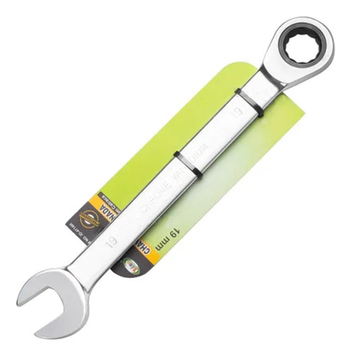 Chave Combinada 19mm Com Catraca Boca Estrela 1 Linha Pró