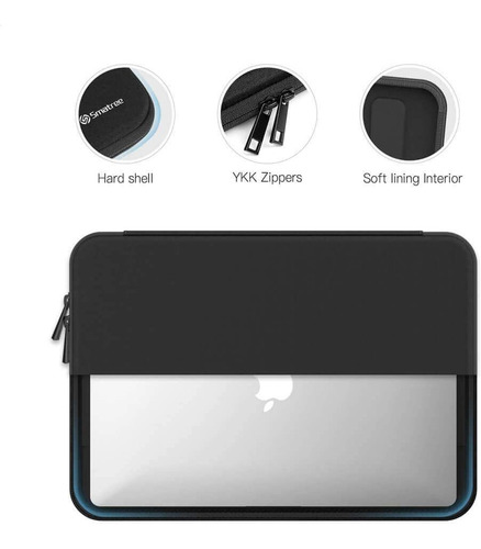 Funda Negra Para Notebook De 12.4-13 In, Compatible/porta...