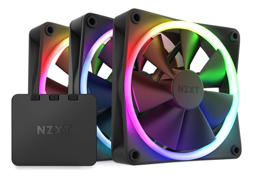 Pack 3 Ventiladores Nzxt F120 Rgb 120mm Negro P Gabinete