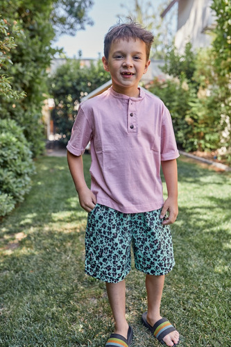 Short Niño Con Elástico 100% Algodón Alfonsino