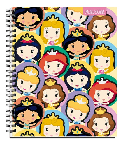 Pack 10 Cuadernos Universitario Princesas Kawaii Disney