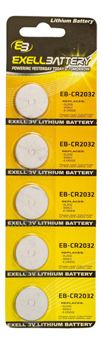 Exell Battery 5 Cr2032 Para Toyota Prius Key Fob Año Nissan