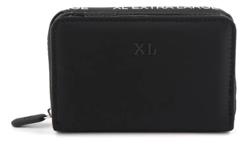 Billetera Chica Xl Extra Large Melia Otoño Invierno 2025 Negro