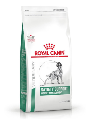 Alimento Royal Canin Veterinary Diet Canine Satiety Support para perro adulto todos los tamaños sabor mix en bolsa de 1.5 kg