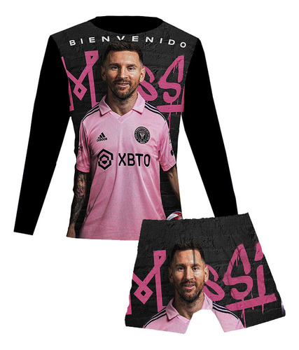 Conjunto De Traje De Baño Messi Ball Niños 