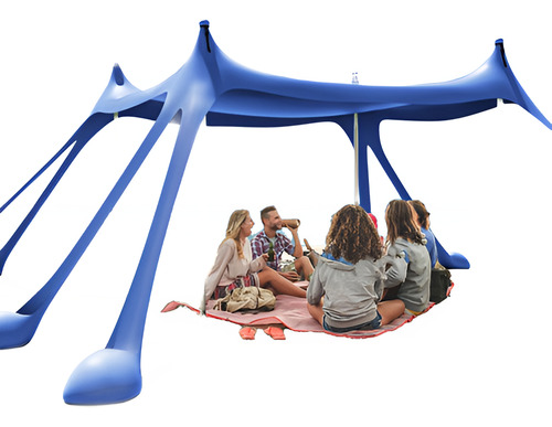 Toldo Refugio Upf50 + Proteccion Carpa De Sombrilla Portatil Navy