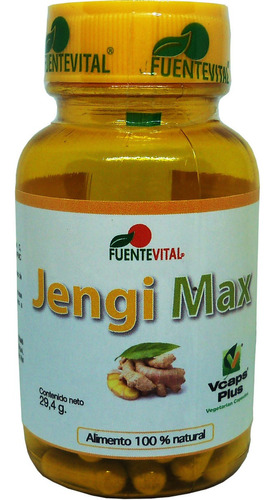 Jengibre + Betacaroteno + Vit C 60 Caps Vegetal 400mg