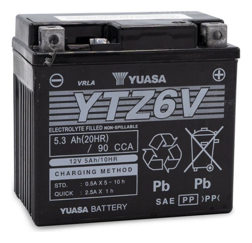 Bateria Gixxer R15 Fz16 Xr150 Ytx5l-bs 12v 5.3ah Original