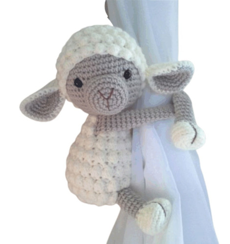 Amigurumis Pdf patrón solamente Cortina amarre para ovejas Crochet Decoración Infantil