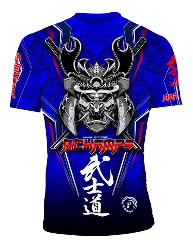 Rashguard Samurai Playera B-champs Licra Mma Jiu Jitsu