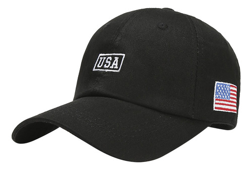 Gorra De Béisbol Unisex Con Bordado Plano Sun Usa, Unisex, P