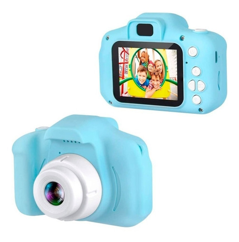  Electroland Mini cámara X200 compacta color  celeste 