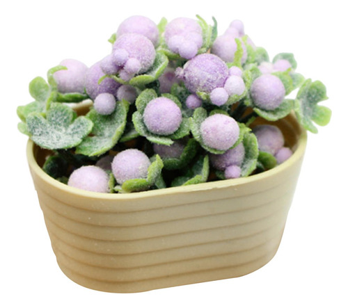 Mini Planta Artificial En Maceta, Accesorios Para Violeta
