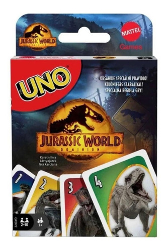 Juego De Mesa Uno Edicion Especial Jurassic World Dominion