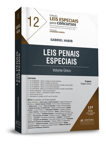 Livro Leis Penais Especiais - Volume Único - Gabriel Habib  (usado)