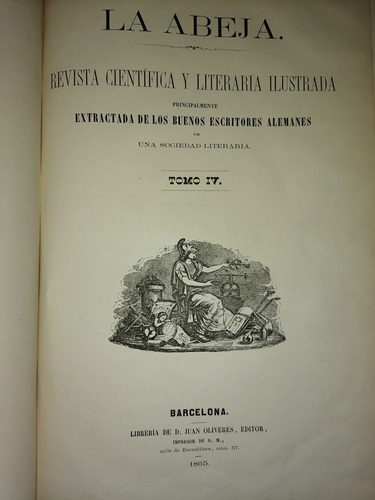 Antiguo Revista La Abeja 1865