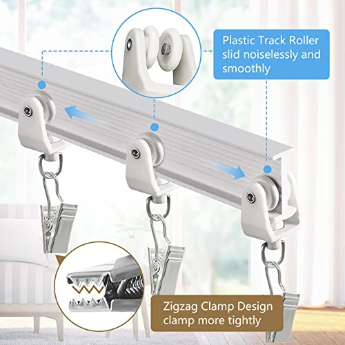 Riel De Cortina De Techo Flexible Para Montaje En Pared