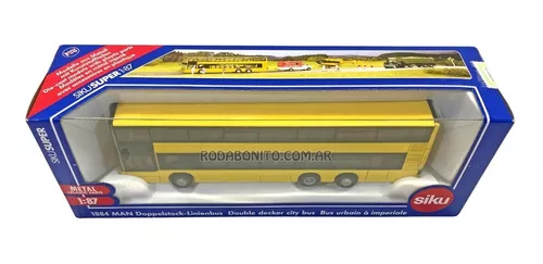 Autobús de línea de dos pisos MAN de juguete a escala Siku 1884 -  Juguetería - Autobús de línea de dos pisos MAN de juguete a escala