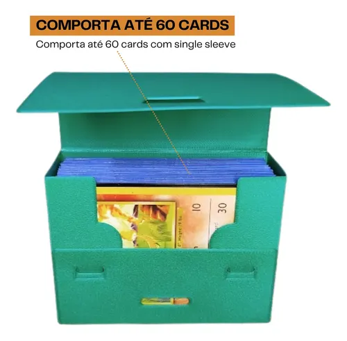 60 card single sleeved deck box Small 60+ with 100 Sleeves Vault X US PVC material the Vault X is the perfect way to store your cards. Porta Card Deck Box Pokemon