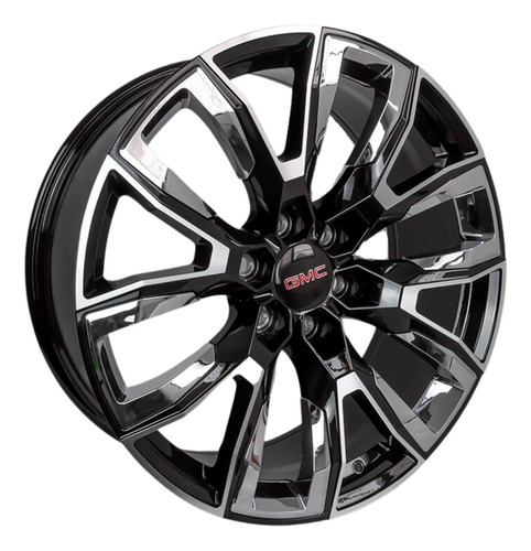 4 Rines 22 6x139.7 Black Face Silverado, Tahoe Escalade Color Plateado