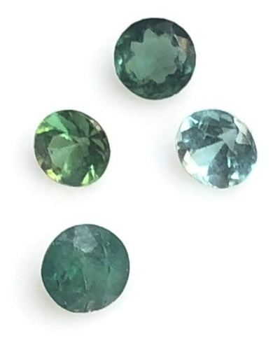 Heliodoro 0.475 Cts Redonda Kit 04 Pedra Praziolita Precios
