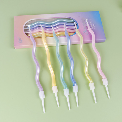 Vela Curva De Feliz Cumpleaños, Decoración De Cumpleaños
