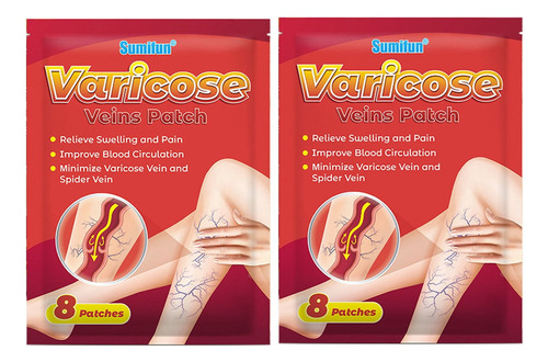 2×parche For Varices, Promueve La Circulación Sanguínea