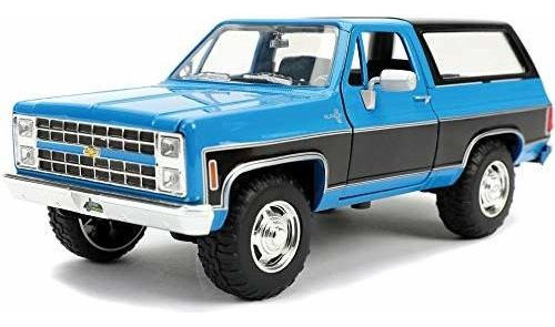 1980 Chevrolet Blazer K5 Azul Y Negro Just Trucks 1/24 Dieca