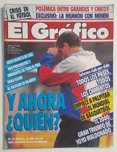 Revista El Grafico N° 3694 - Bilardo Seleccion Argentina Fs