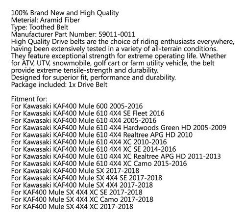 Mz Cable De Transmisión For Kawasaki Kaf400 Mule 600 610 Sx