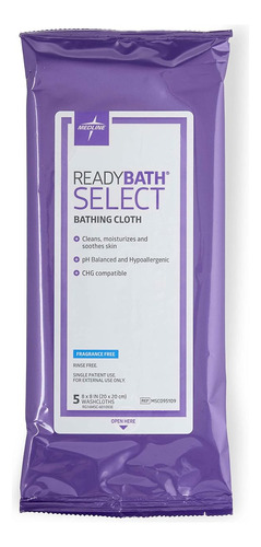 Medline Msc095109 Readybath Select - Paños De Limpieza Para