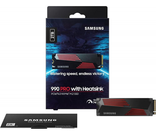 Disco Solido Ssd  M.2 2tb Samsung 990 Pro Disipador  Gen 4