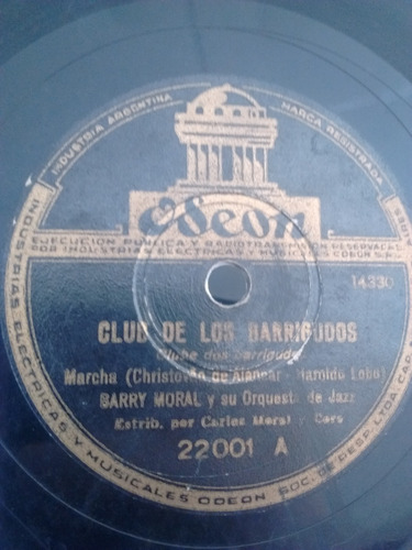 Barry Moral Y Su Orquesta De Jazz Disco Pasta Tk 22001 C25