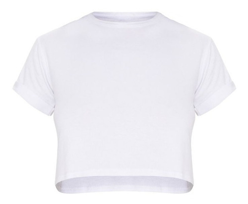 Imagem 4 de 4 de Blusa Cropped T-shirt Básico Manga Curta
