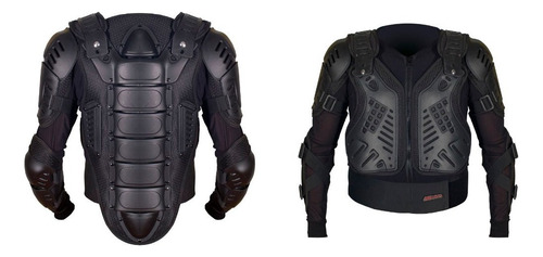 Protector De Cuerpo Motociclista Rmtech Protector Reforzado Color Negro Talla Grande