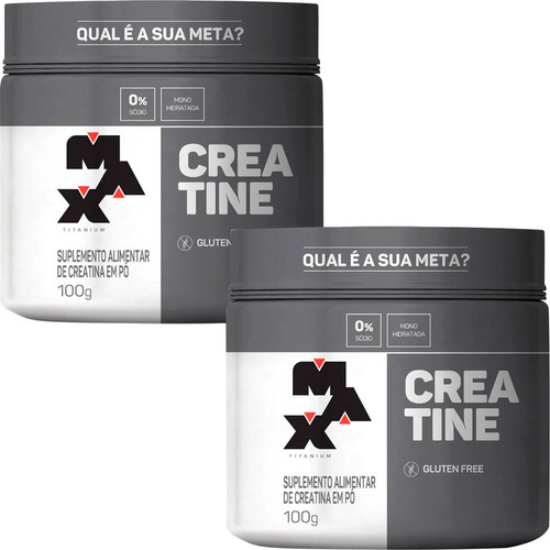 Kit 2 Creatina Max Titanium 100g