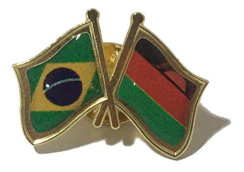 Pin Da Bandeira Do Brasil X Malawi